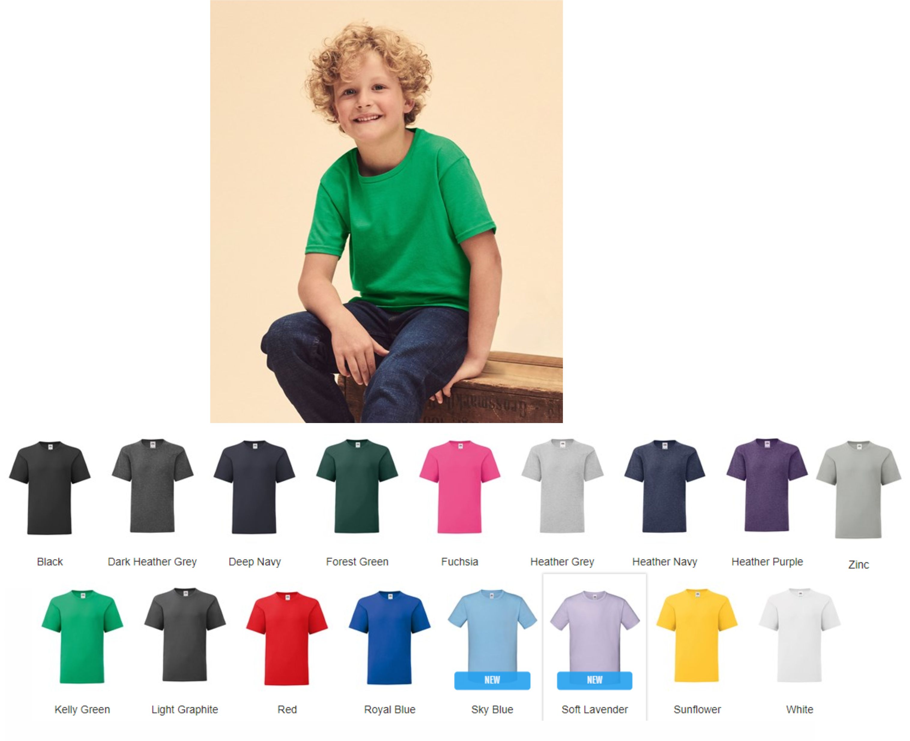 Fruit of the Loom SS150b Kids Iconic T Shirt